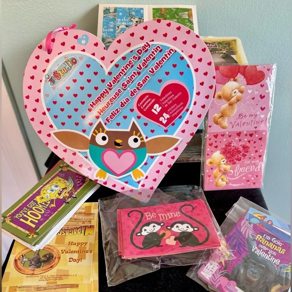 ❤️❤️❤️Studio Pink Valentine cards variety